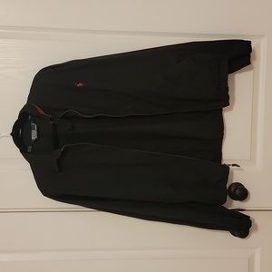 Polo by Ralph Lauren, black light-weight cotton zip-up jacket